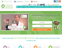 Tablet Screenshot of integrativecanceranswers.com